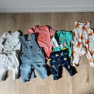 0-3 mo. baby boy clothing lot